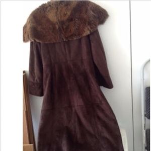 Beautiful Terry Lewis Suede/Fur Long Coat